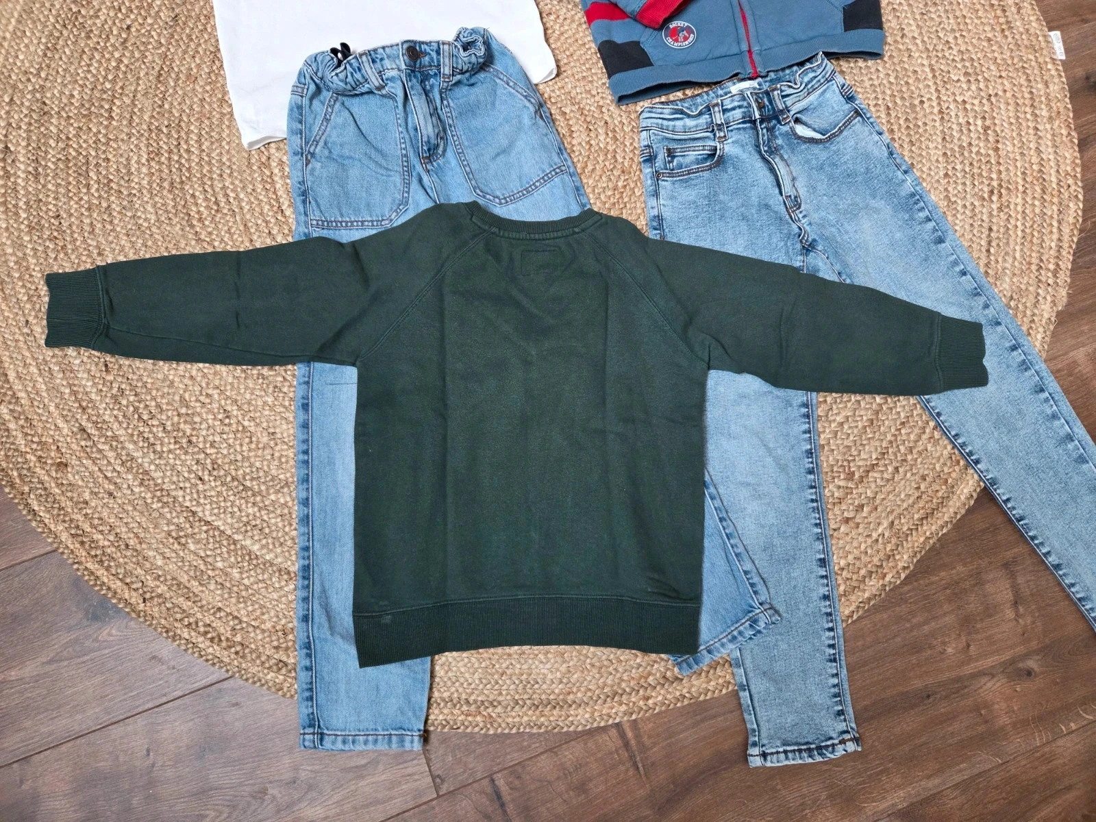 Jongensset 9 jaar terug naar school jeans vest trui – photo 5